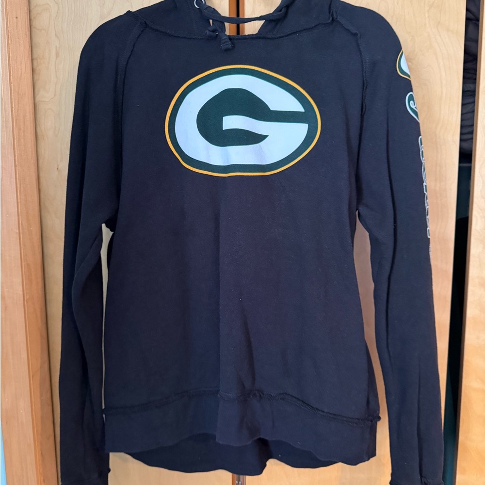 NFL Women's Black Hoodie with Team Logo